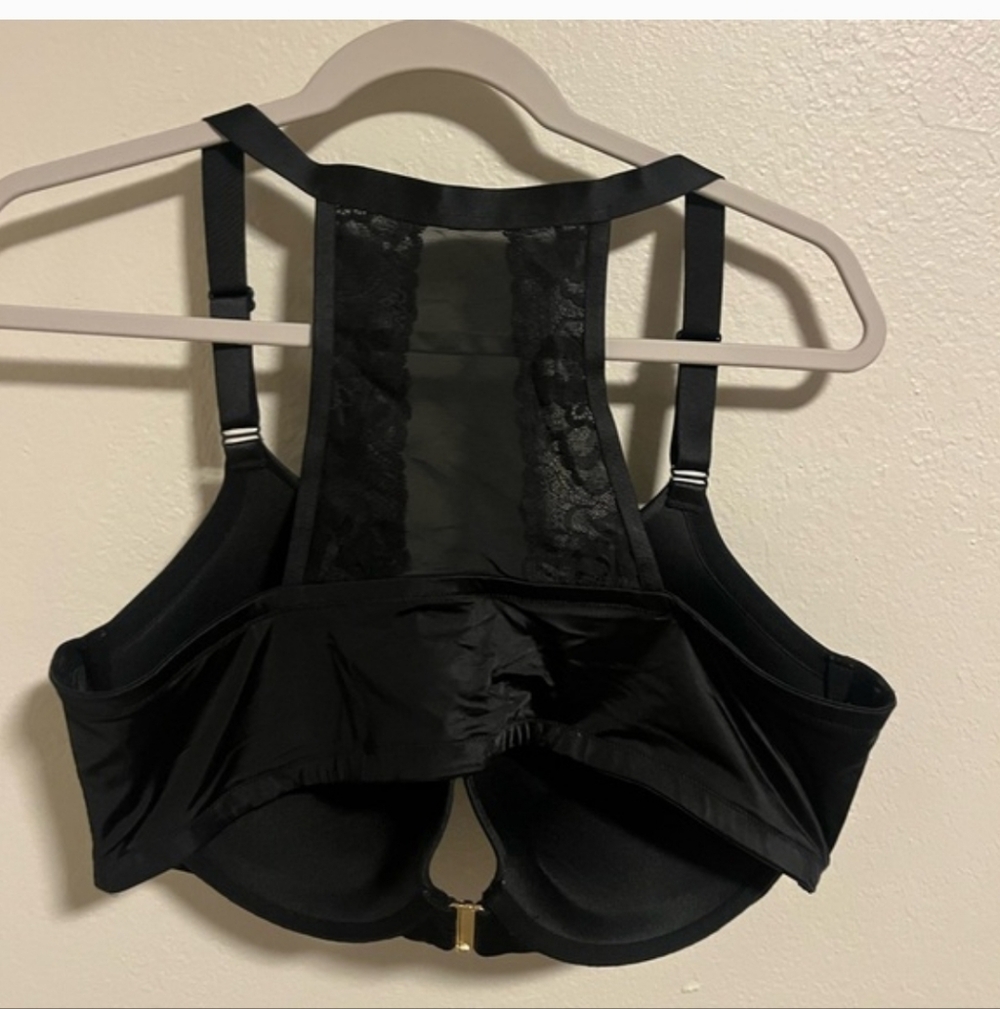 CACIQUE Padded Racerback BRA boost plunge LIKE NEW front closure SIZE 44DD - Picture 5 of 6